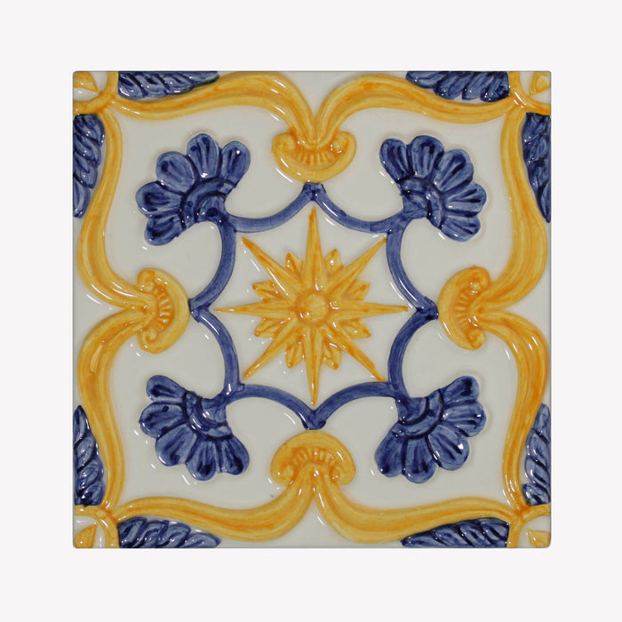 Handmade Relief Tile 018